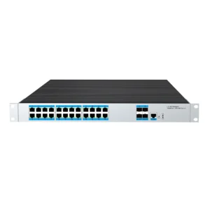 TEK-INP4T24GM-L3, L3 Managed 24 port 1000Mbps PoE with 4 port 10G SFP+ Industrial PoE Switch, Rack-mounting, -40℃-85℃ Operating-Temp