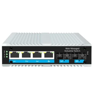 TEK-INP4G2SM-WEB, L2 Web Managed 4 port 1000Mbps PoE with 2 SC Single Mode Dual Fiber Industrial PoE Switch, DIN-Rail mounting,-40℃-85℃ Operating-Temp