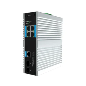 TEK-INP4G2S-M, L2 Managed 4 port 1000Mbps PoE with 2 SFP Industrial PoE Switch, DIN-Rail mounting,-40℃-85℃ Operating-Temp