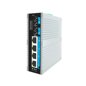 TEK-INP4G2MM-WEB, L2 Web Managed 4 port 1000Mbps PoE with 2 SC Multi-Mode Fiber Industrial PoE Switch, DIN-Rail mounting,-40℃-85℃ Operating-Temp