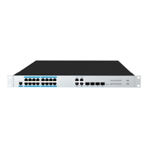 TEK-INP16G4C-M, L2 Managed 16 port 1000Mbps PoE with 4 SFP/RJ45 Combo port Industrial PoE Switch, Rack-mounting, -40℃-85℃ Operating-Temp